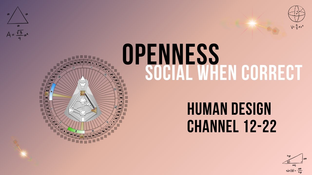 Human Design: Channel of Openness 22-12 - Voicing Mutation with Graceful Timing