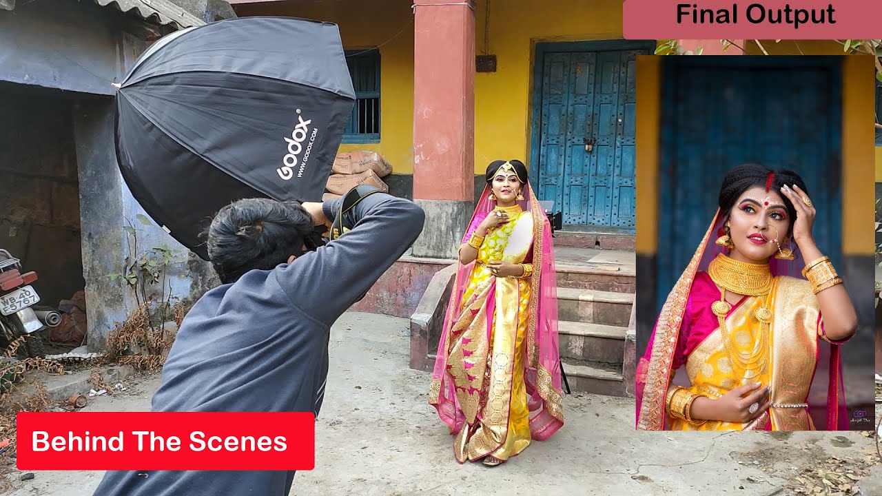 Portrait Photoshoot II Indoor &Outdoor bridal  II Behind The Scenes II Nikon 50mm ,Nikon D7500