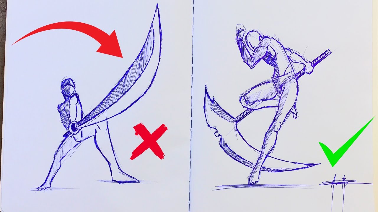 DIBUJA CUALQUIER POSE ANIME - PRÁCTICA FÁCIL 16