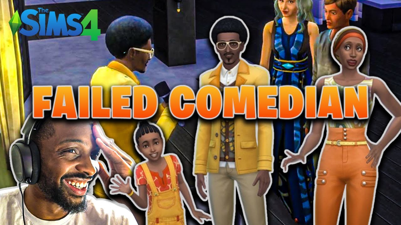 Failed Comedian! - Baako Jang & Family - The Sims 4 Gameplay