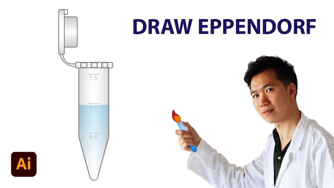 How to draw Eppendorf in Adobe Illustrator | Scientific Illustration | Graphical Abstract