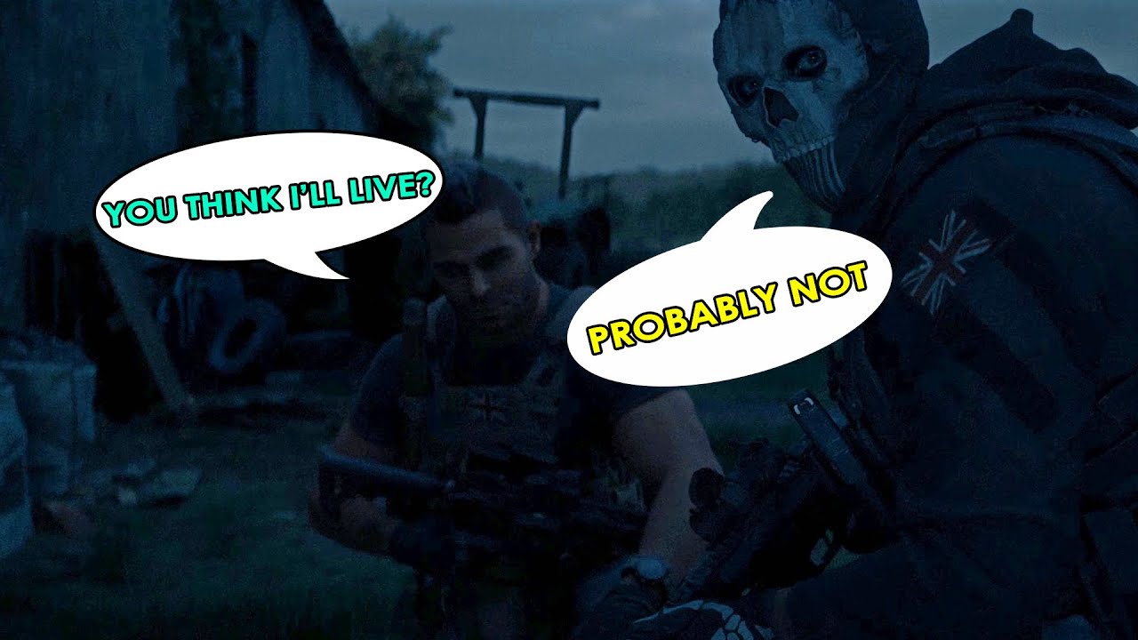 All Ghost and Soap Dialogues (ALL CHOICES) - Call of Duty: Modern Warfare 2