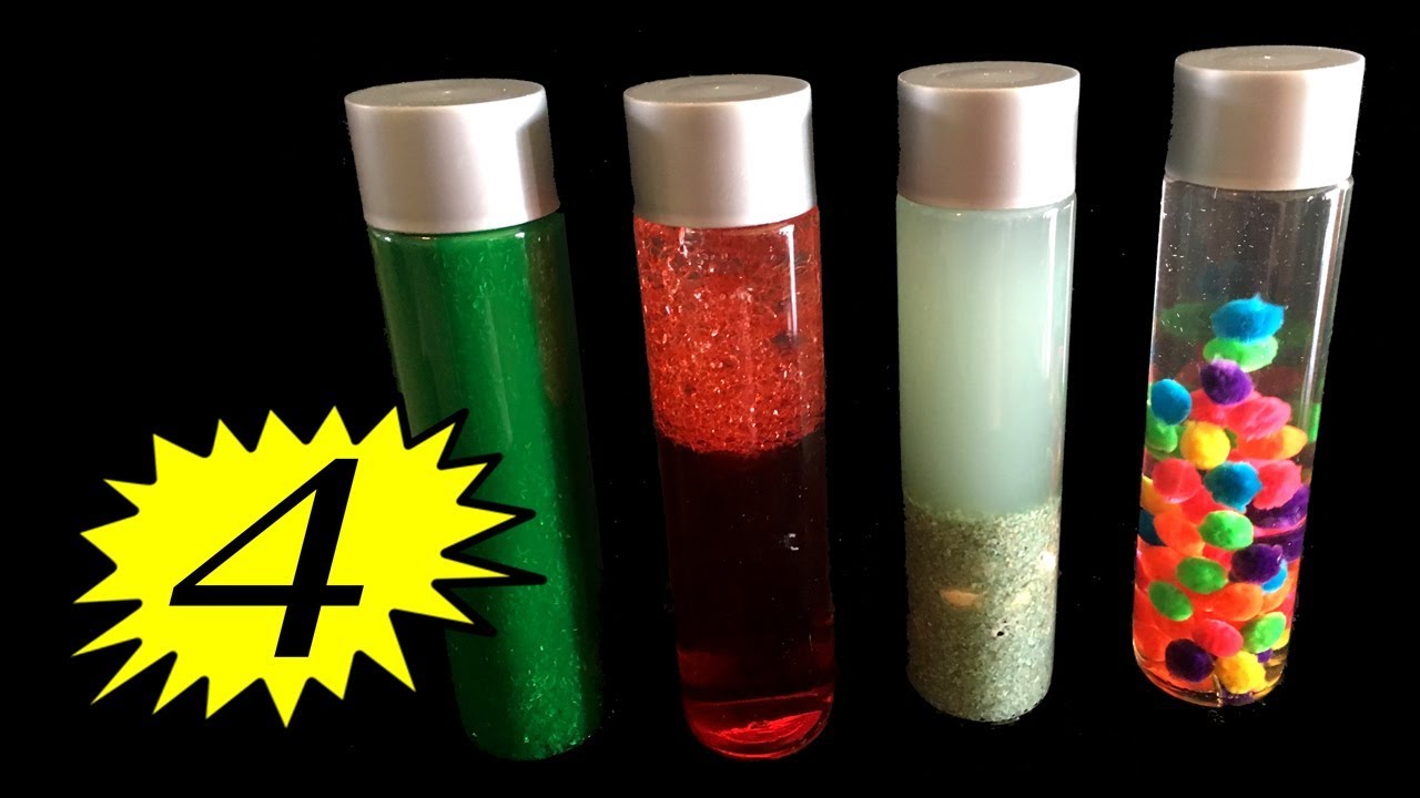 How to Make Calm Down Sensory Discovery Bottles | VOSS | 4-Ways!