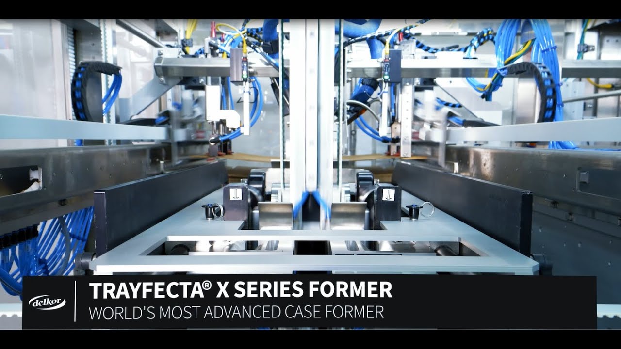 High Speed Case Forming | Delkor Trayfecta X Series Case Former | Up to 50 Cases/Min