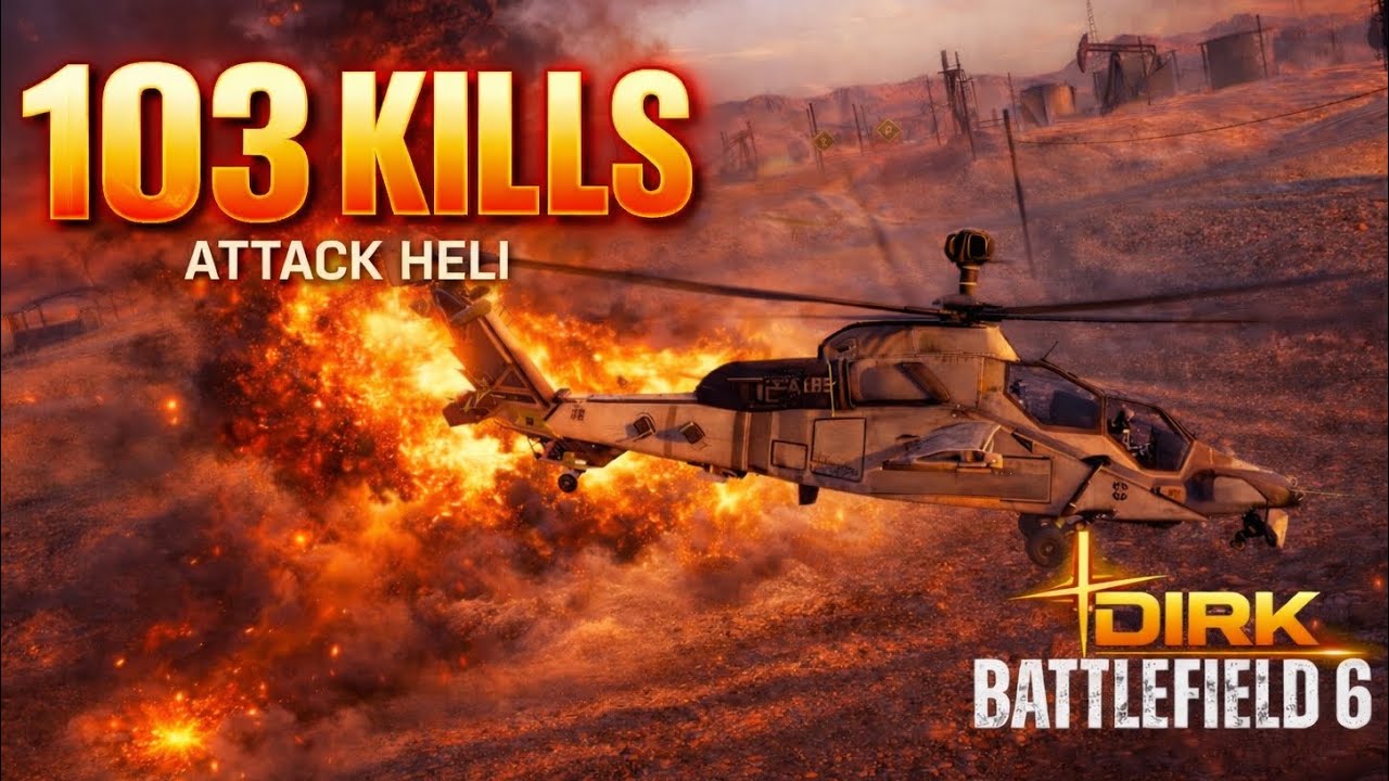 103 Kills SOLO in the Attack Helicopter | Battlefield 6 Gameplay
