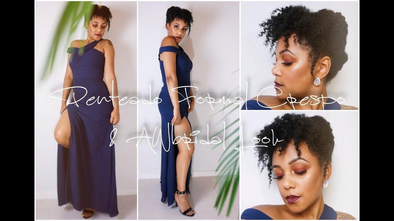 CABELO CRESPO EM FESTA FORMAL??? 😱🌹 Penteado & Look ft. AWbridal Bridesmaid Dresses Review
