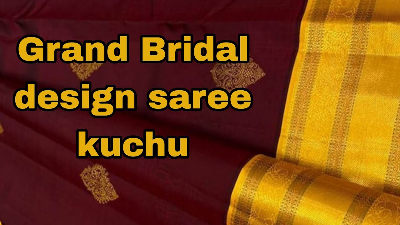 Grand bridal design saree kuchu @SoujanyaMCreations #youtube #saree #tassels 
