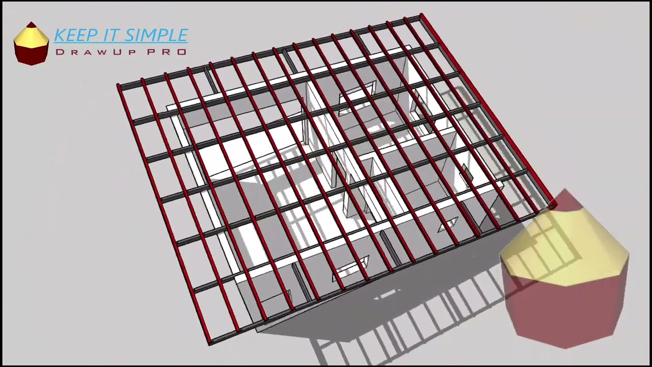 Shed Roof - Tubular Rafter