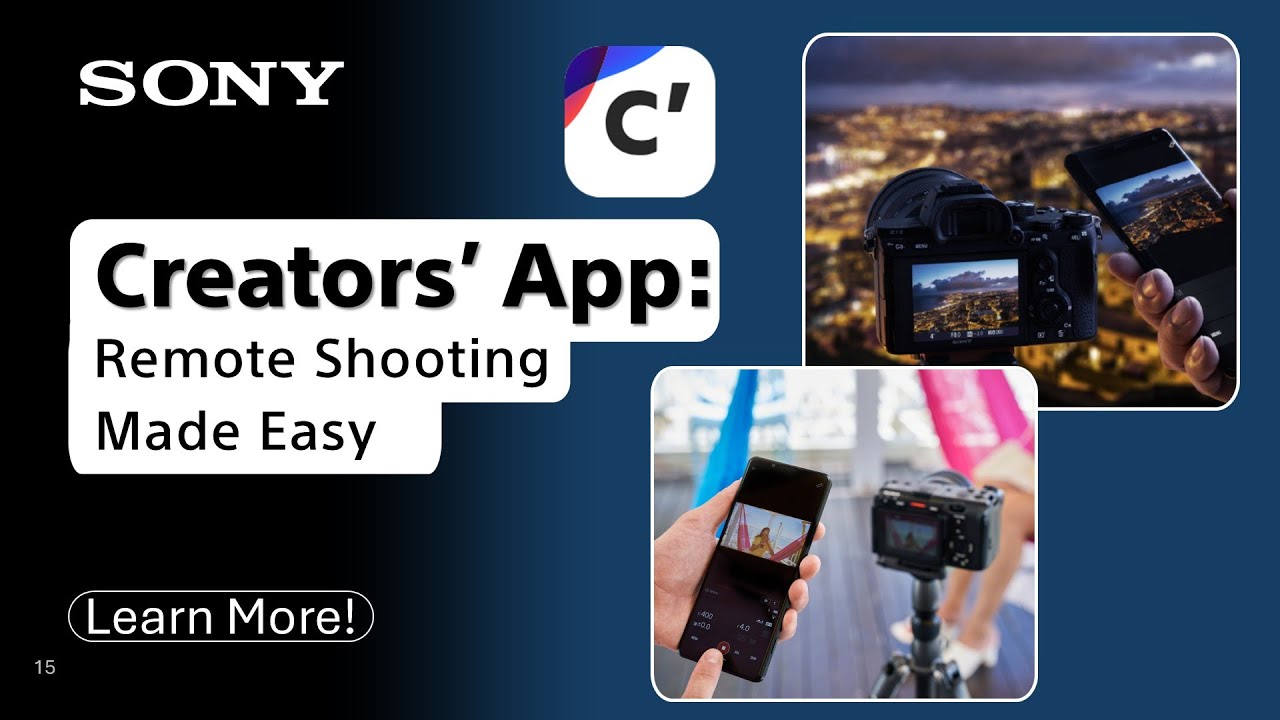 Sony Alpha: приложение для создателей — удалённая съёмка | Sony LIVE — упрощенный вариант