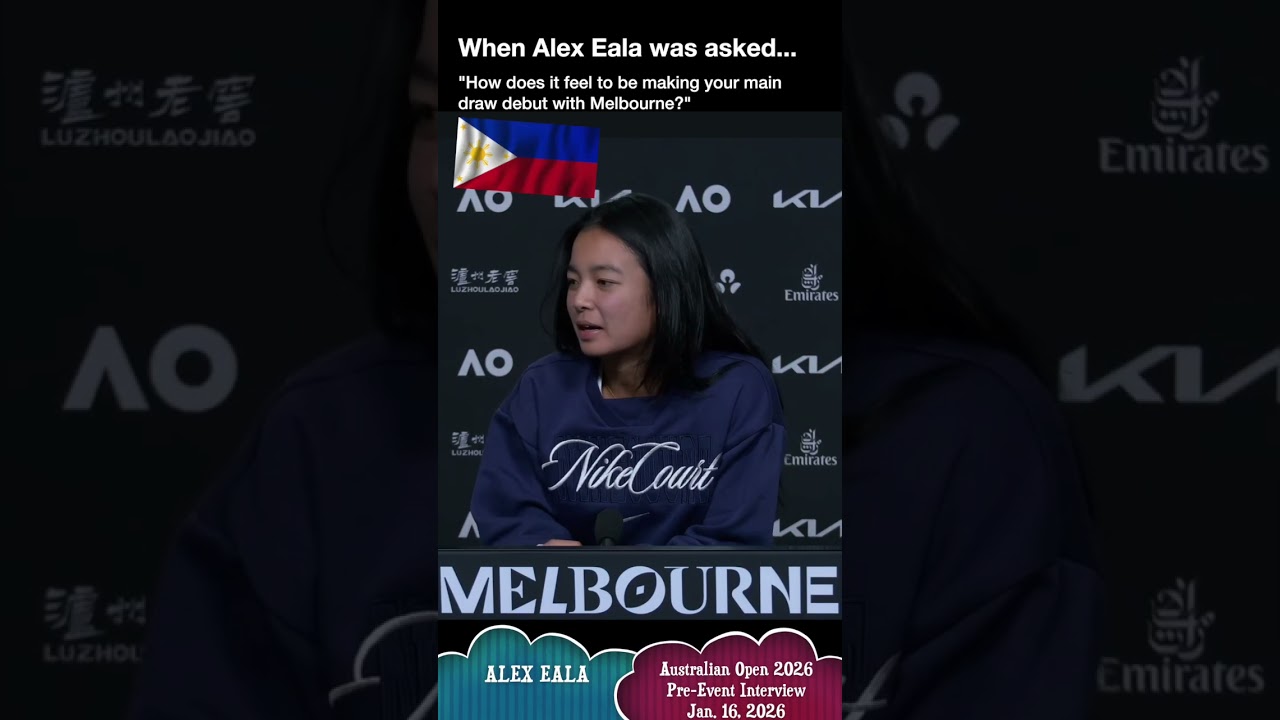 Alex Eala is "super excited" in Melbourne!