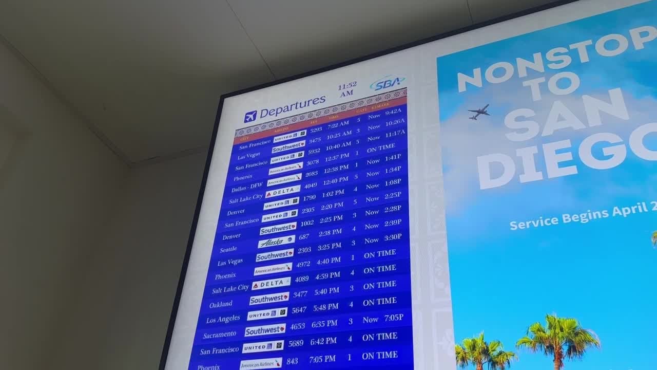 Travelers face delays as storm sweeps through Santa Barbara County