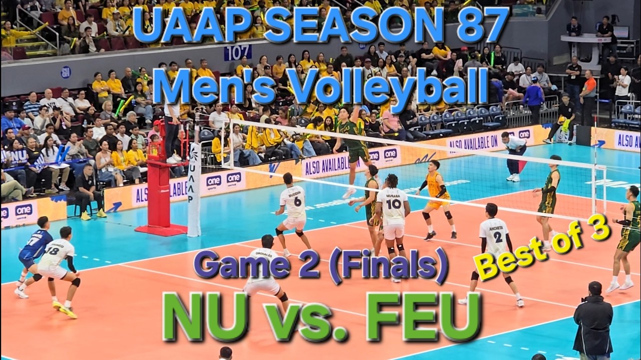 NU vs. FEU, Game 2, Finals, UAAPS87, Men's Volleyball, May 14, 2025