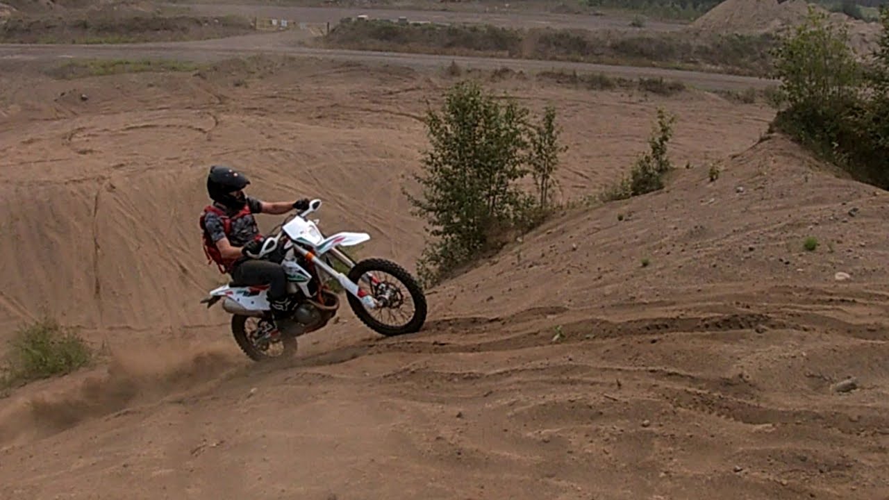 2022 KTM 500 EXC-F and ktm 500 six days huge sand hill climbs and dunes.