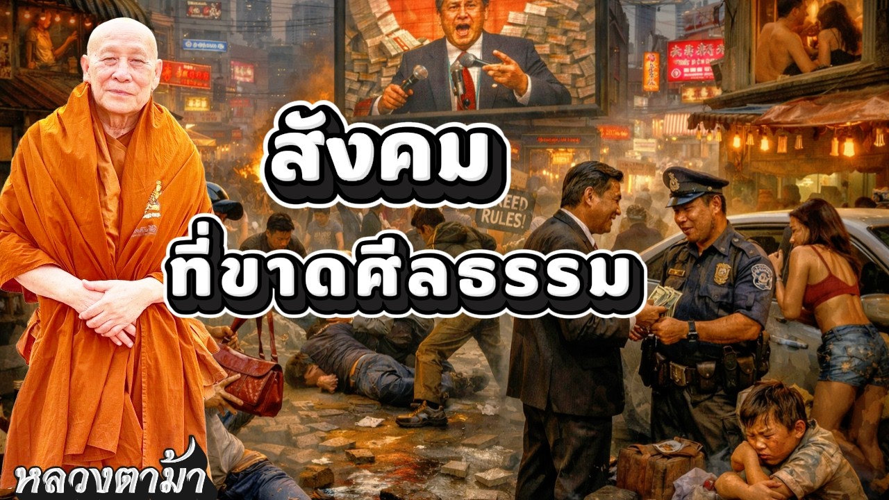 สังคมที่ขาดศีลธรรม #ธรรมะ #หลวงตาม้า #คาถามหาจักรพรรดิ #หลวงปู่ดู่ #สวดจักรพรรดิ