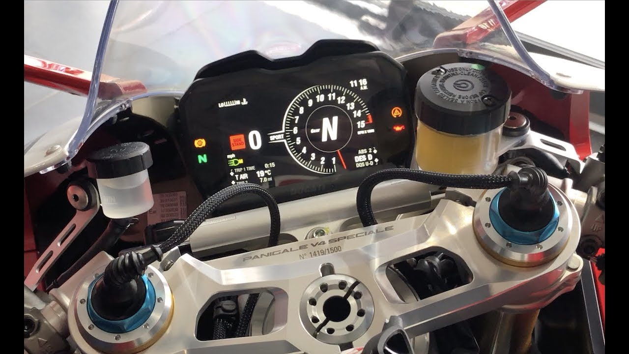 Ducati V4, V4S, Speciale TFT controls, launch control how to and guide