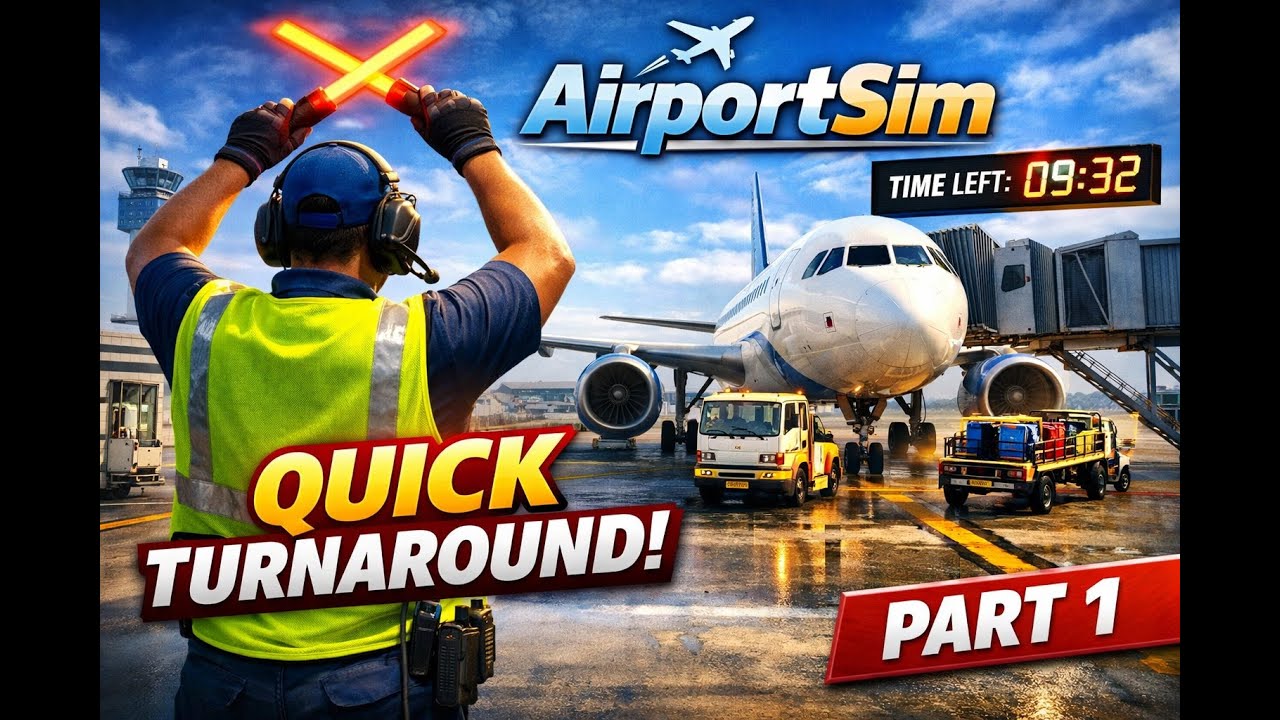 AirportSim | Fast-Paced Turnaround Operations | Part 1