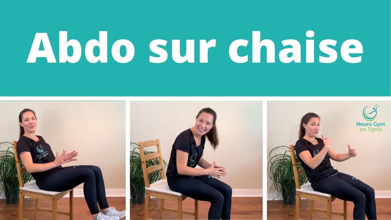 Abdominaux et renforcement du tronc sur chaise │Excellents exercices pour personnes en fauteuil