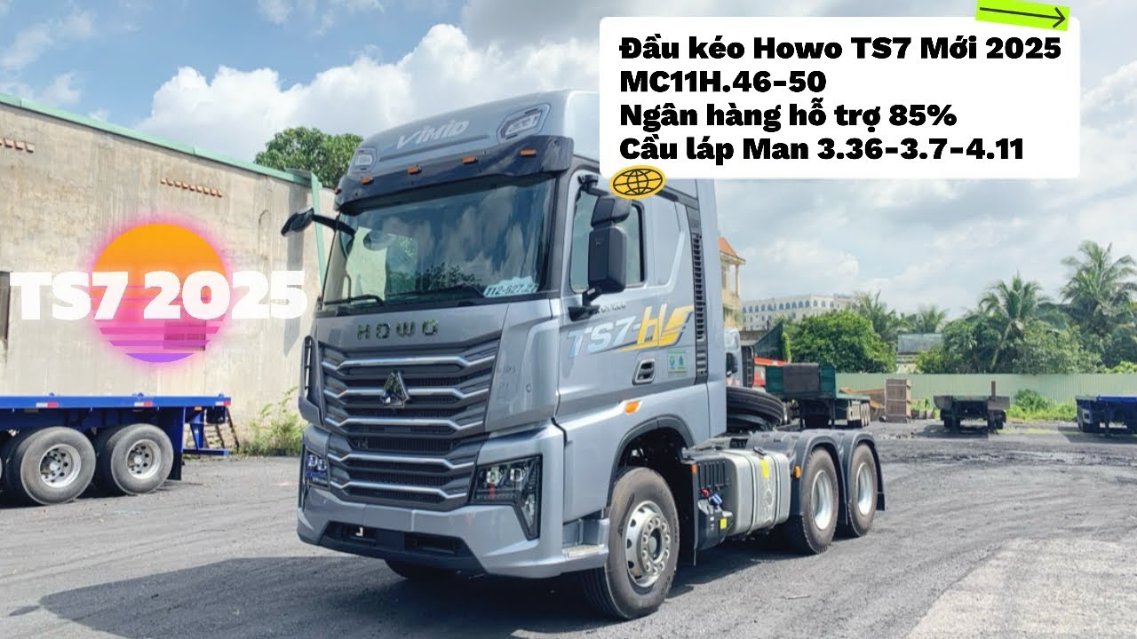 Chi Tiết Xe Đầu Kéo Howo TS7-H 460Hp Đời Mới Nhất 2025 Bản Nội Địa Full Options, Trả Trước Từ 500Tr