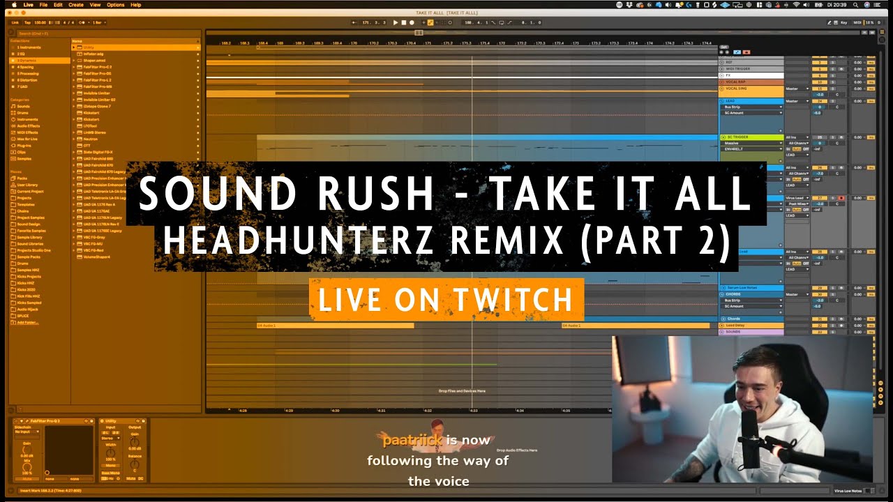 Take it all - Headhunterz remix livestream part 2 [Twitch]