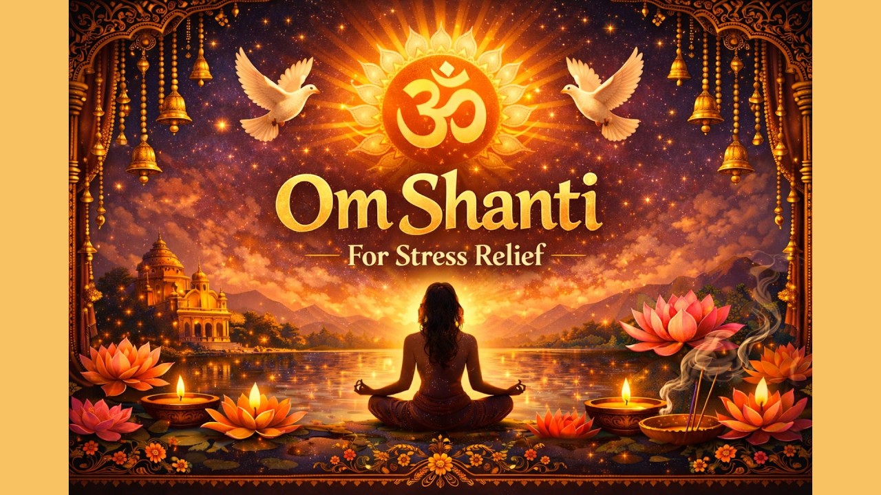 Om Shanti Mantra 🌧️ | Stress Relief with Rain Sounds | Calm the Mind & Release Tension
