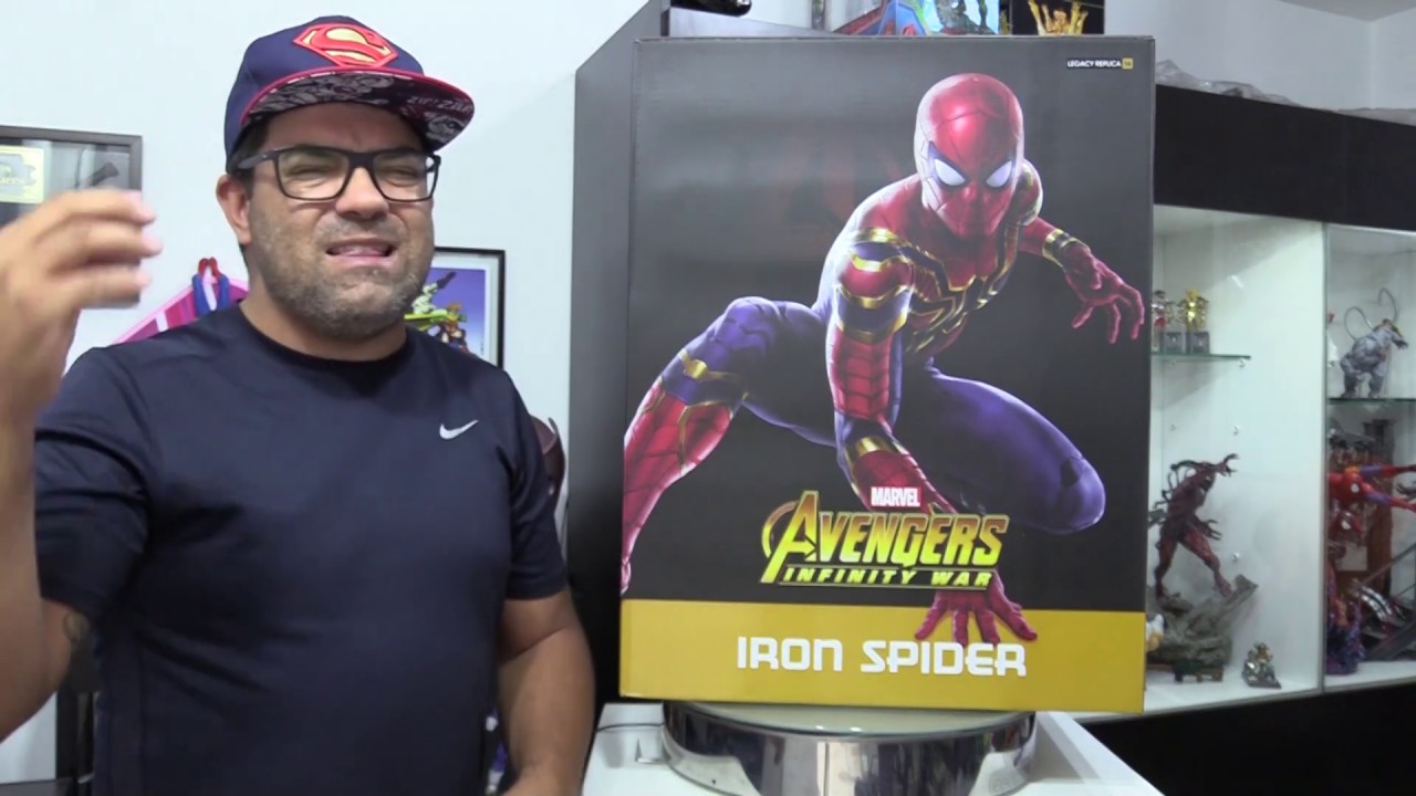 UNBOXING Iron Spider Legacy 1/4 Guerra Infinita - Iron Studios