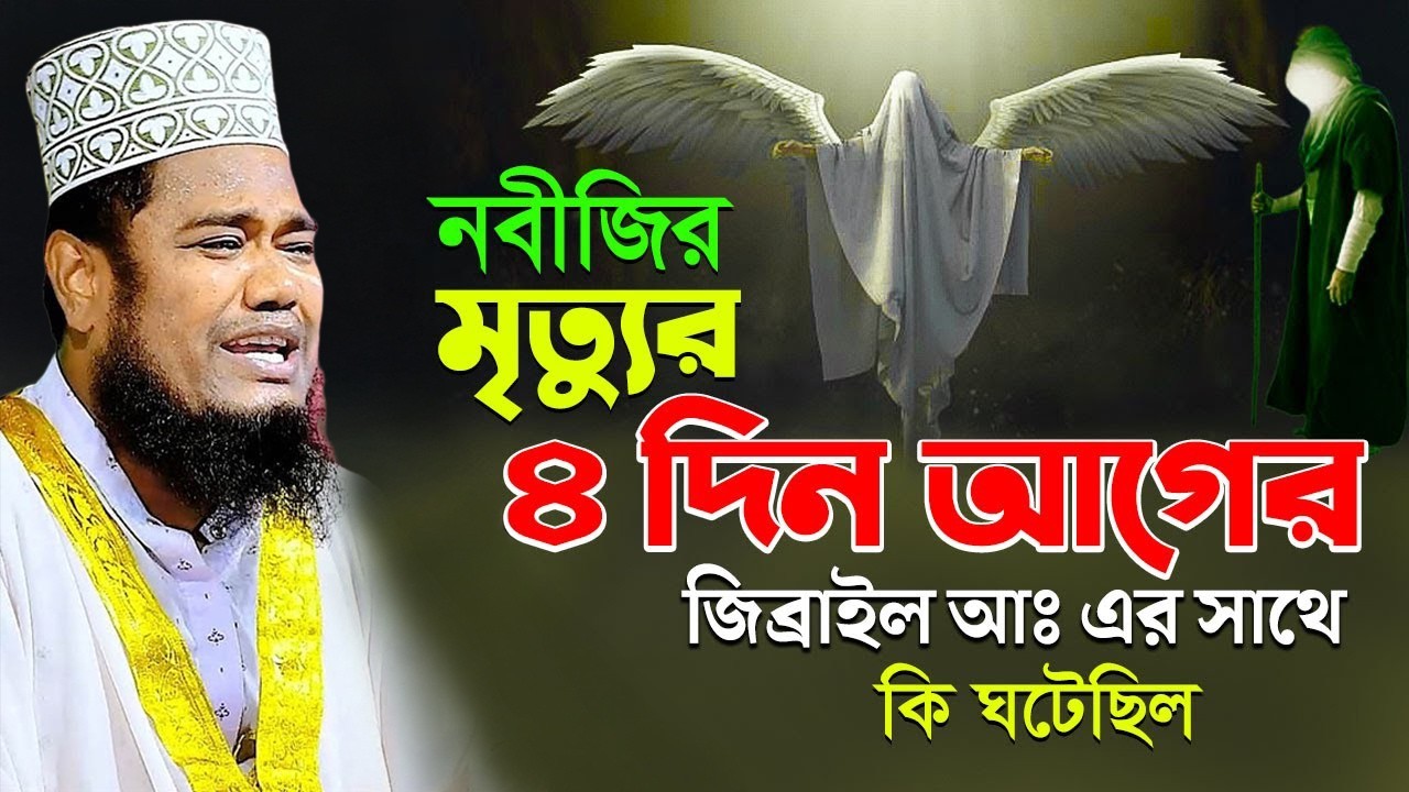 নবীজির মৃত্যুর ৪ দিন আগের জিব্রাইল (আঃ) এর সাথে কি ঘটেছিল | ক্বারী রুহুল আমিন সিদ্দিকী।