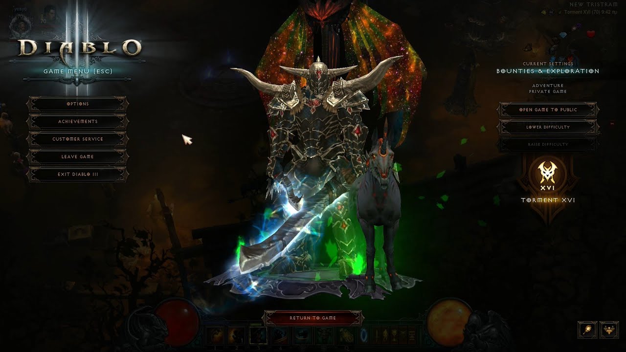 Diablo 3 Season 19 10 min GR 121 Para 950 Rend WW Barb No Coe Solo Only!!!!