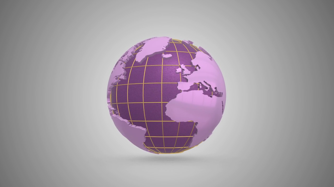 3D Earth Globe -  Spin Animation