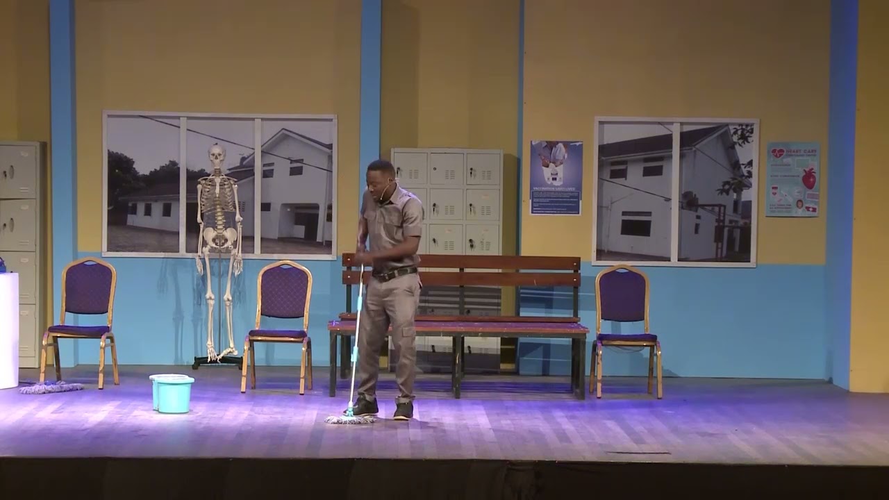 Foster Romanus does  a very heart touching rendition of Samini's song Obra on stage.