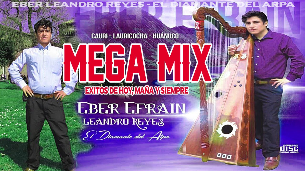 MEGAMIX EBER LENADRO LEANDRO REYES // EL DIAMANTE DEL ARPA - MIX HUAYNOS DEL RECUERDOS DE ORO //SMDC
