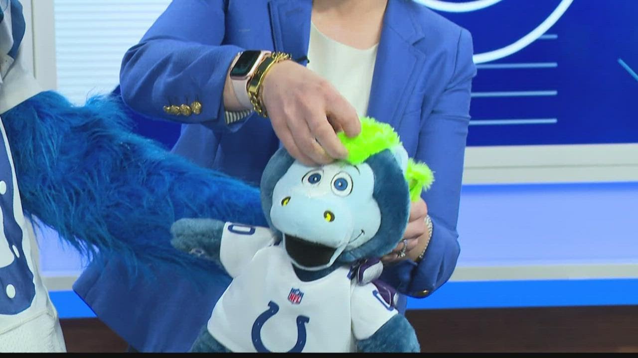 Blue's new Build-A-Bear plush toy that replicates the Colts mascot is available now