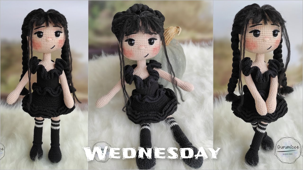 Amigurumi Wednesday PART 2 |Gövde ve Elbise|