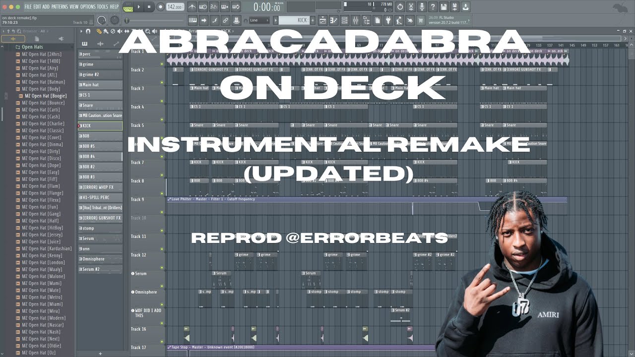 Abra Cadabra - On Deck (UPDATED) | FL Studio Instrumental Remake | Reprod @ErrorBeats