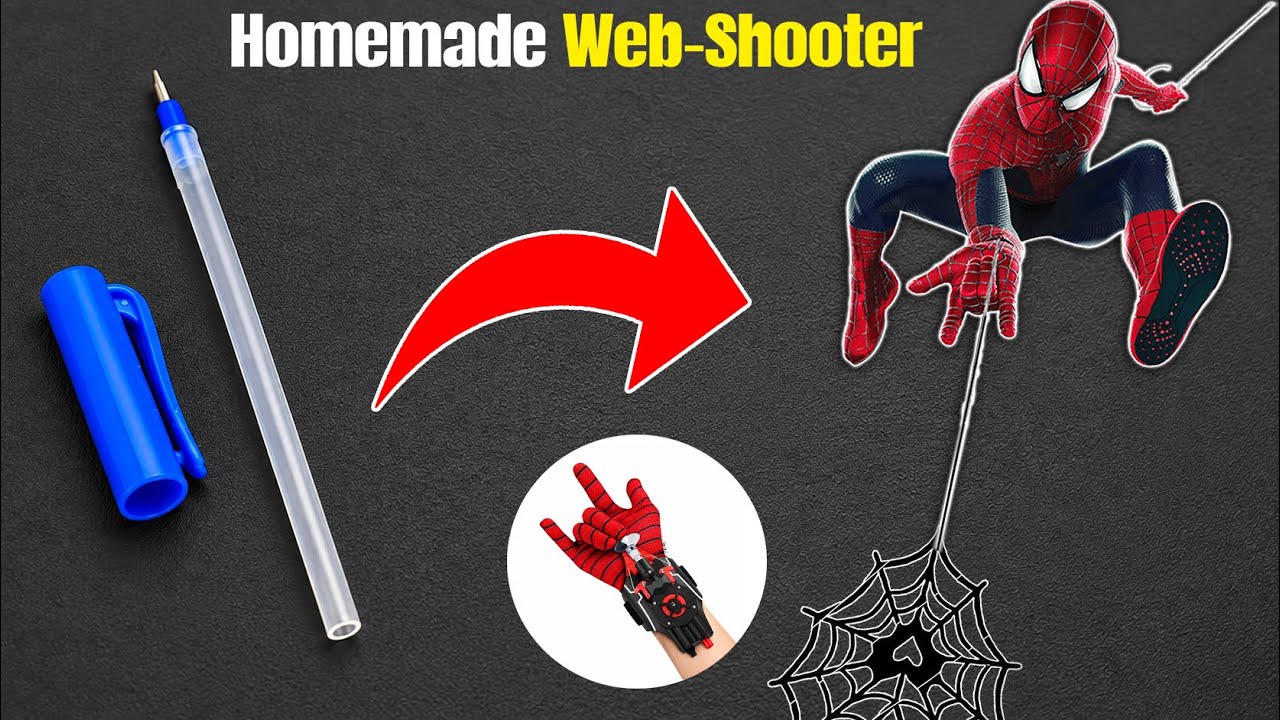 Homemade Web Shooter Toy 🕷️😱 | DIY Spider-Man Inspired Toy |