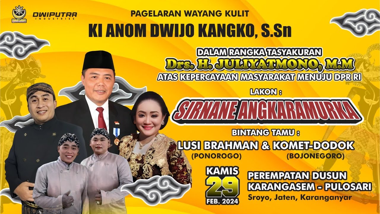 🔴LIVE WAYANG DALANG KI ANOM DWIJOKANGKO, 