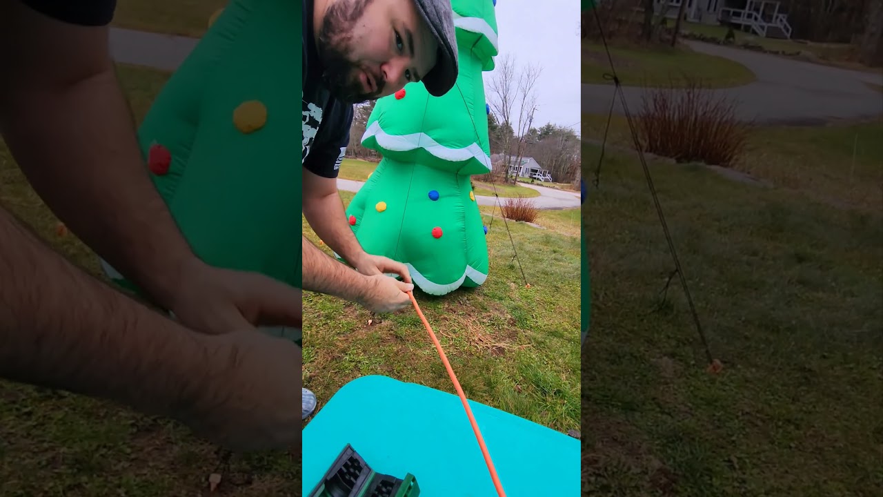 Christmas #safety #diy #lifehacks #electricity #blowup