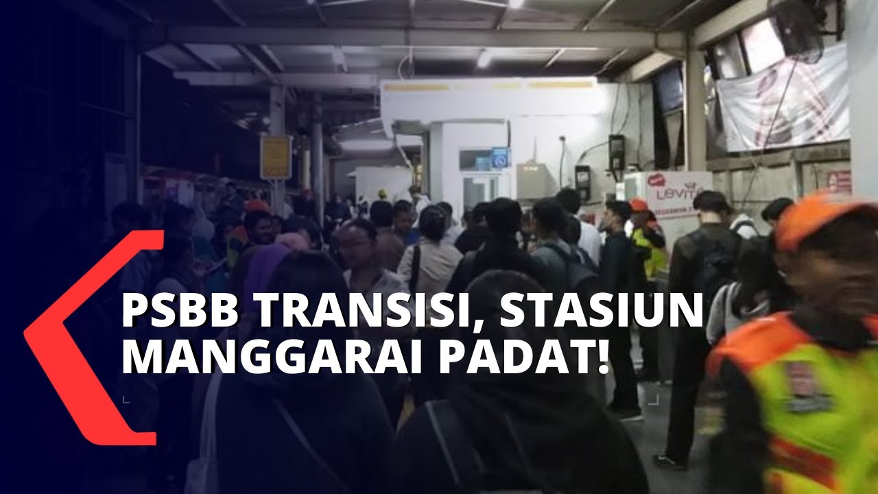 Memasuki PSBB Transisi, KRL Semakin Dipadati Penumpang