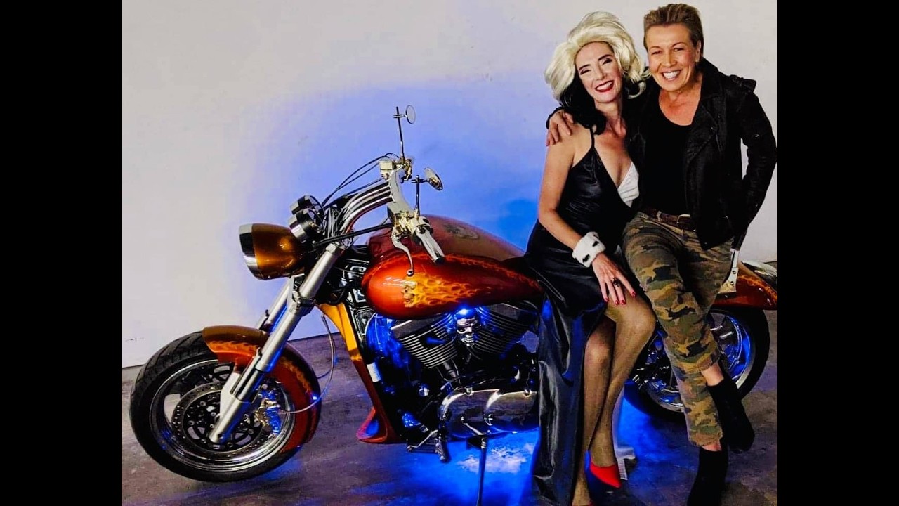 David Ian's Custom Moto with Friends at 2020 Halloween Party