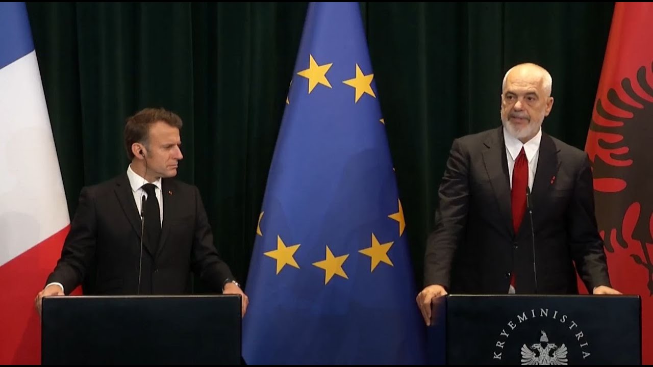 📍Kryeministria - Për mediat me Presidentin e Republikës Franceze Emmanuel Macron🇦🇱🫶🇫🇷