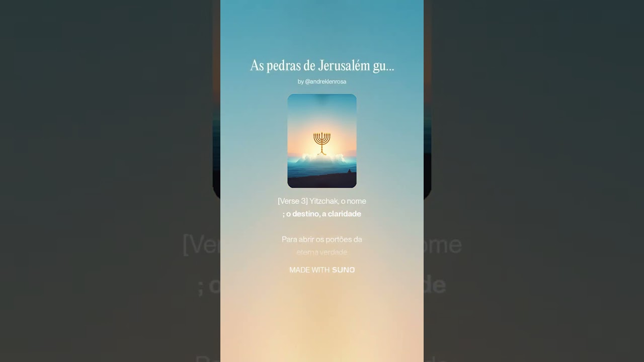 As pedras de Jerusalém guardavam o segre 1