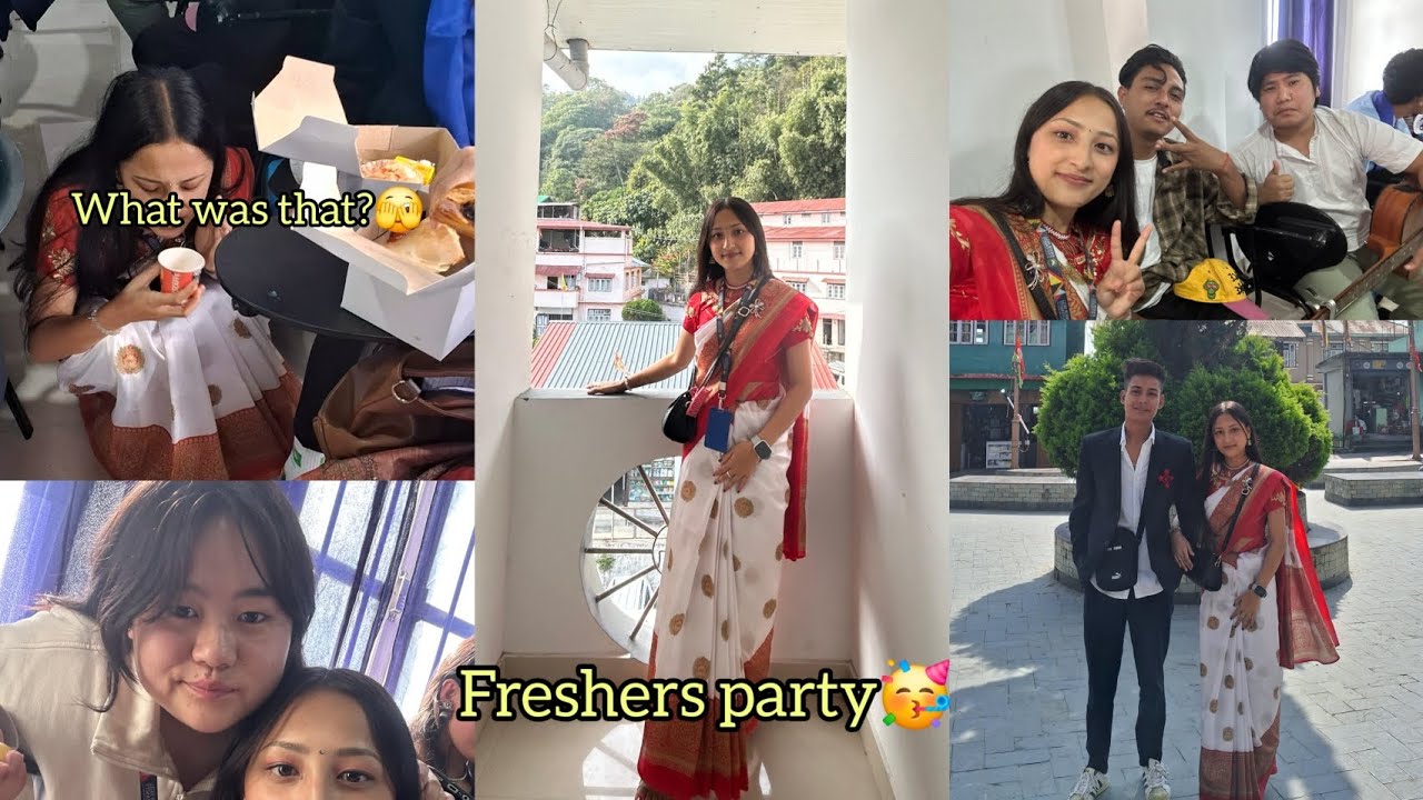 Freshers party 2024🥵❤️|| Maja he aagaya🥂As a senior😉|| @sanjanapradhan112