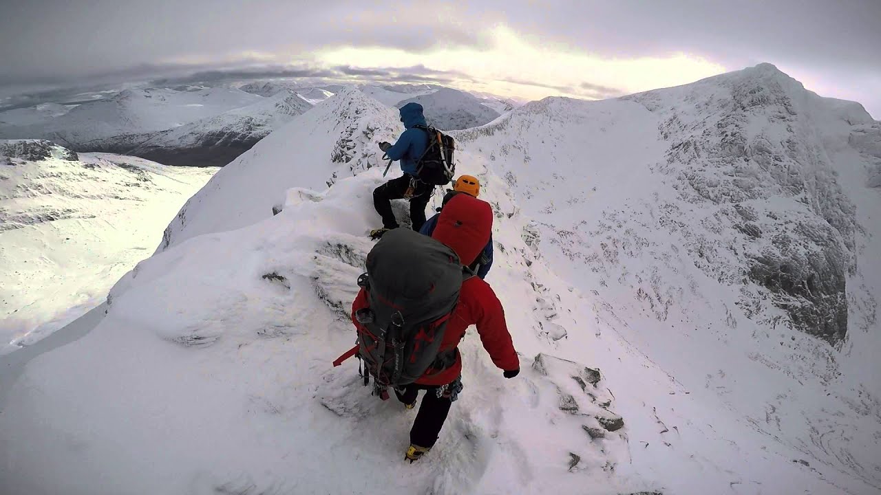 Ben Nevis via the CMD arete, winter conditions.