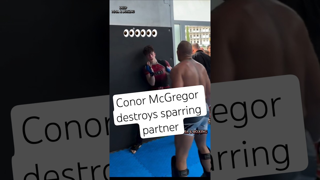 Conor McGregor lights up sparring partner training for return #ufc #mma
