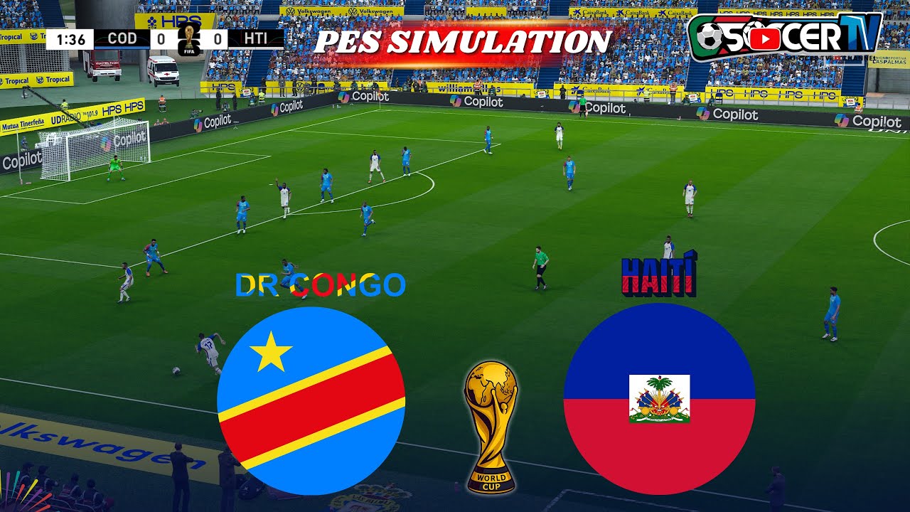 Haiti vs Congo Dr - World Cup 2026 Mode | Full Match All Goals | PES 21 Simulation Gameplay