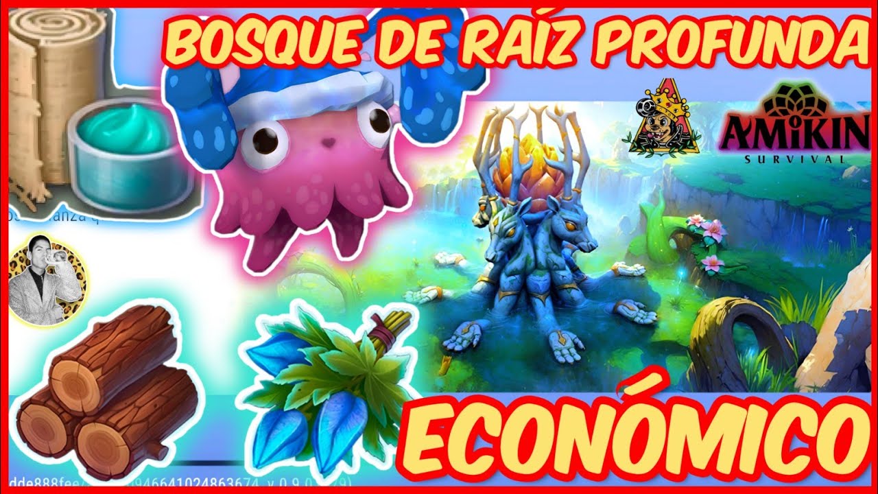 Amikin survival: Deeproot forest-Bosque raíz profunda Económico ¿Cómo farmearlo? Tutorial y guia
