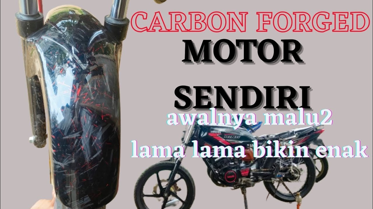 Tutorial Carbon Forged Pemula PART 1,full proses skining carbon forged