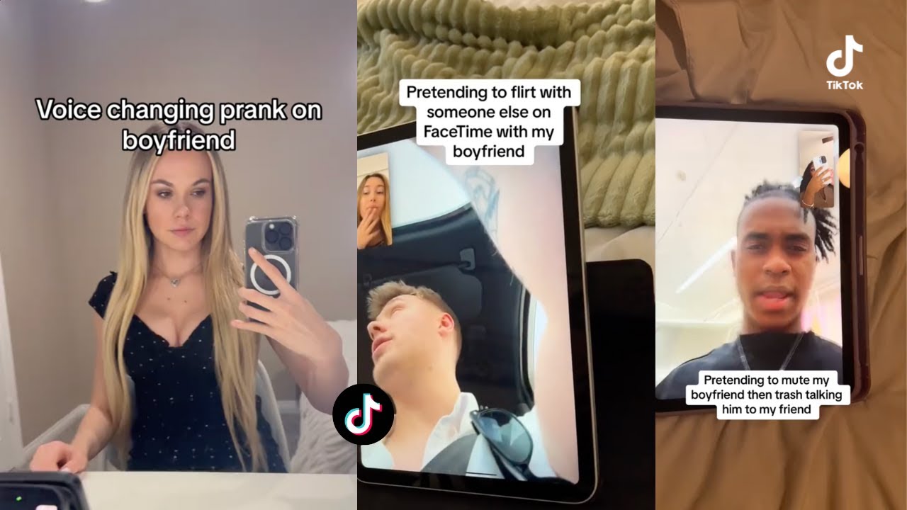 Pretending to be on mute..... Prank on boyfriend Tiktok complication | TIKTOK DAILY
