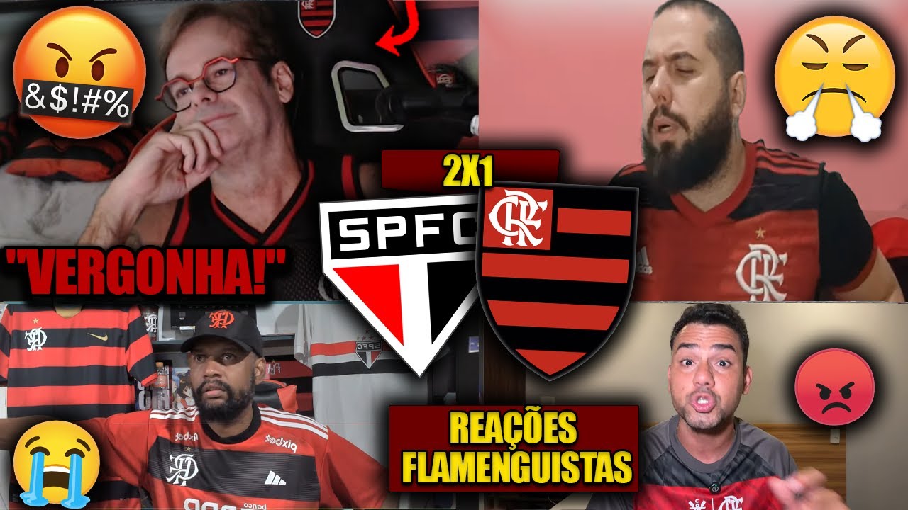 REAÇÕES dos FLAMENGUISTAS - SÃO PAULO 2X1 FLAMENGO - BRASILEIRÃO 2026 - REACT VAMOS RIR do FLA!