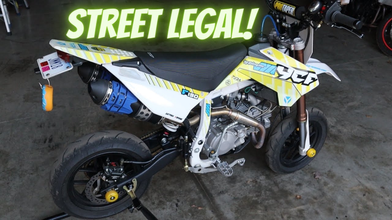 The Parts You Need For Your Street Legal Pit Bike - YCF 190 Supermoto Daytona
