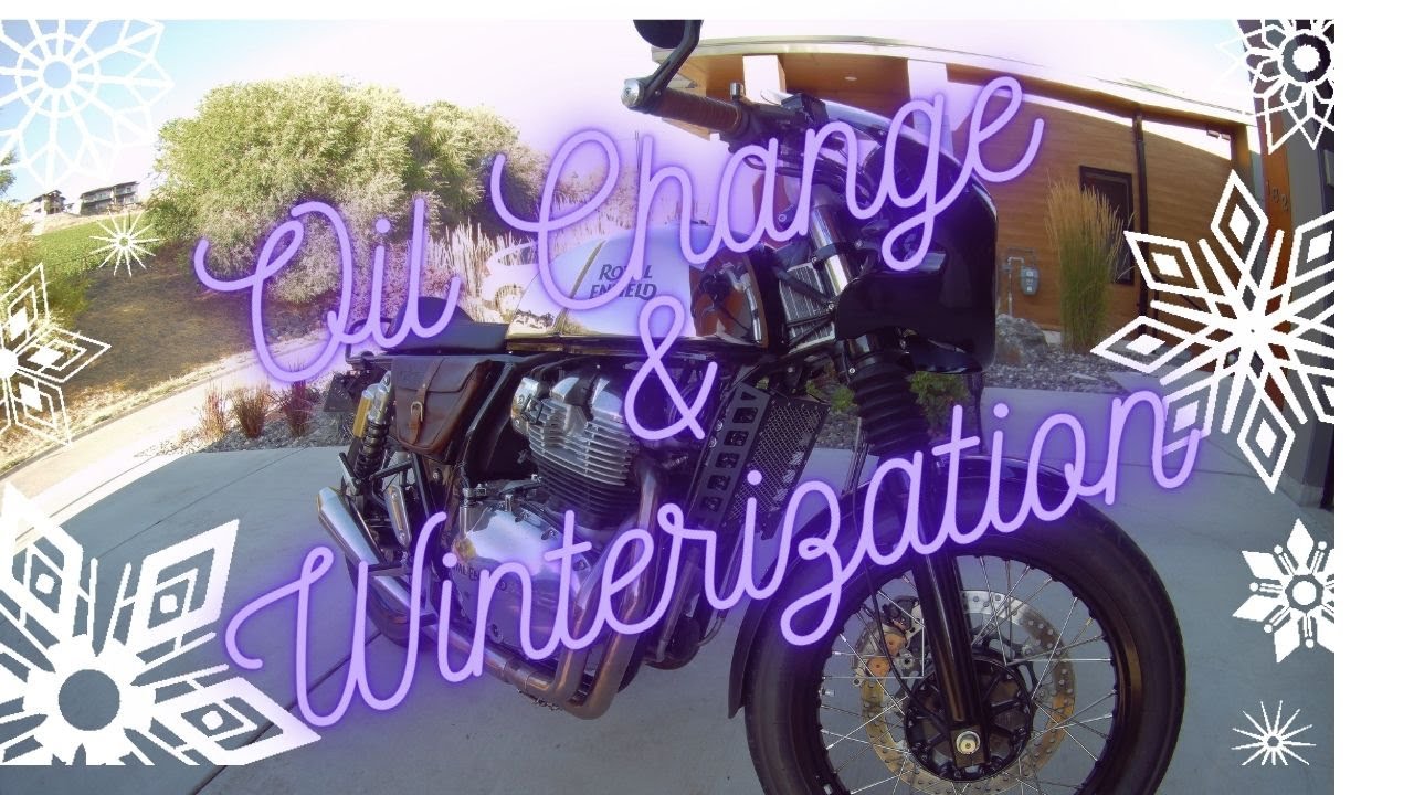 🇬🇧Royal Enfield Continental GT Interceptor 650 Oil Change and Winterization Easey Peasey Mobil 1